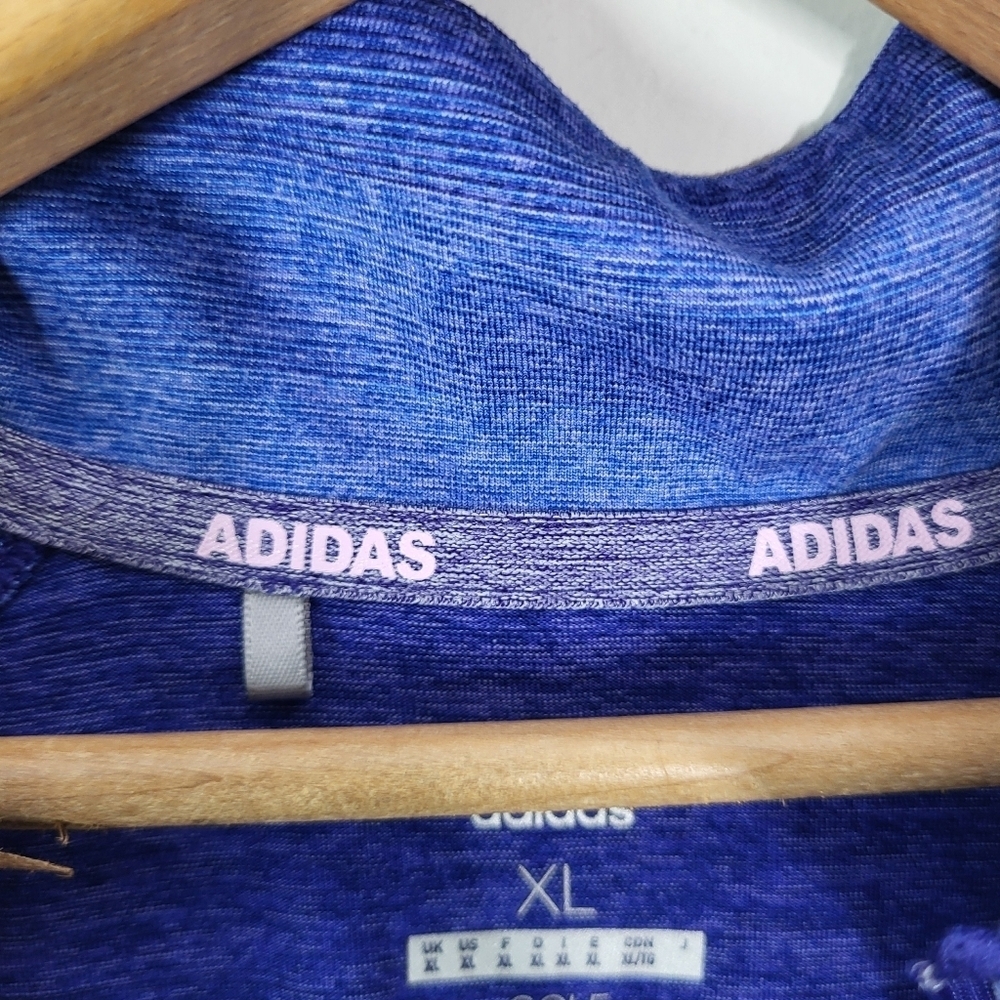 Adidas Golf Blue Gradient Quarter-Zip Pullover SZ XL - Picture 6 of 8